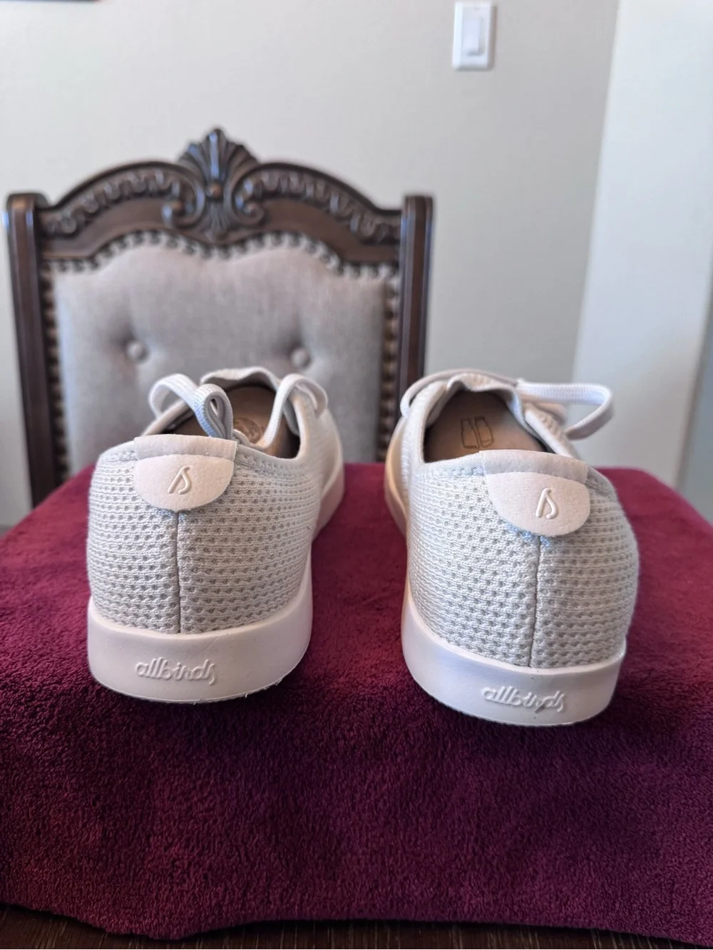 8 Men's Lightweight Knit Casual Allbirds Sneakers - Cream